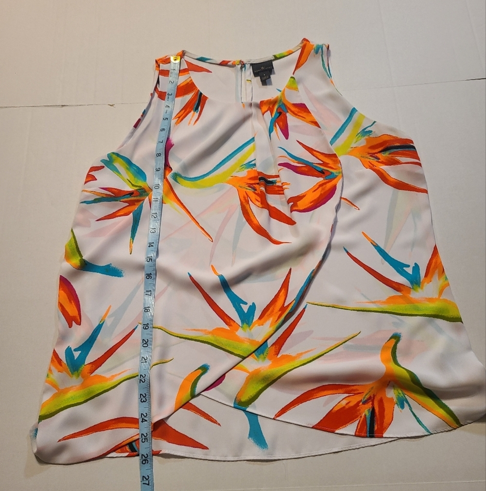 Worthinton Colorful Sleeveless Women's Top EUC Large - Picture 8 of 9